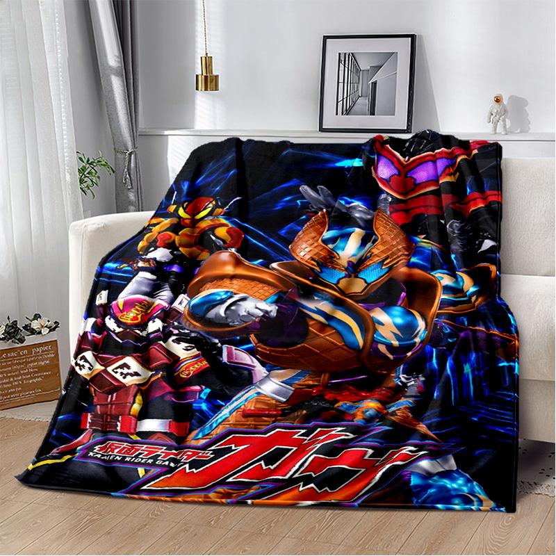 Sugar Man K-Kamen Rider GAVV Blanket Elastic Soft Candy Knight Full Storage Soft Warm Bedding Children's Gift throw blanket