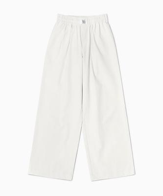 Hollideibijiteo Everyday Wide Pants - White