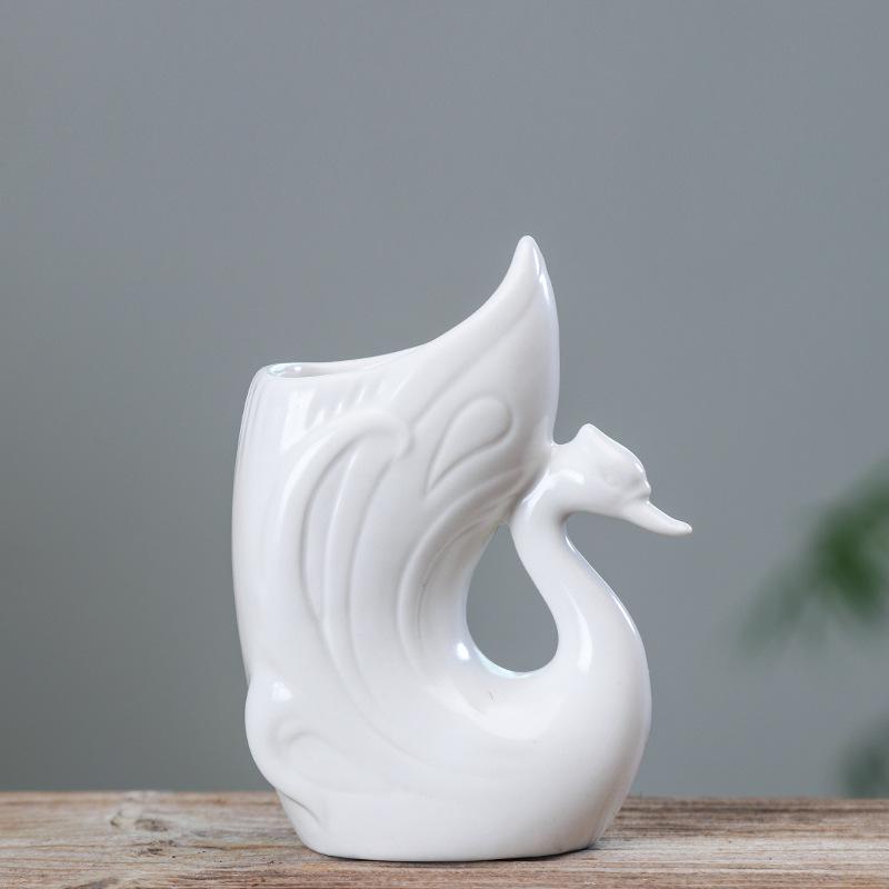 Japanese-Style Grocery Home Gardening Creative Hydroponic Flower Pot, Simple Modern Hydroponic Small Ceramic Flower Ware small