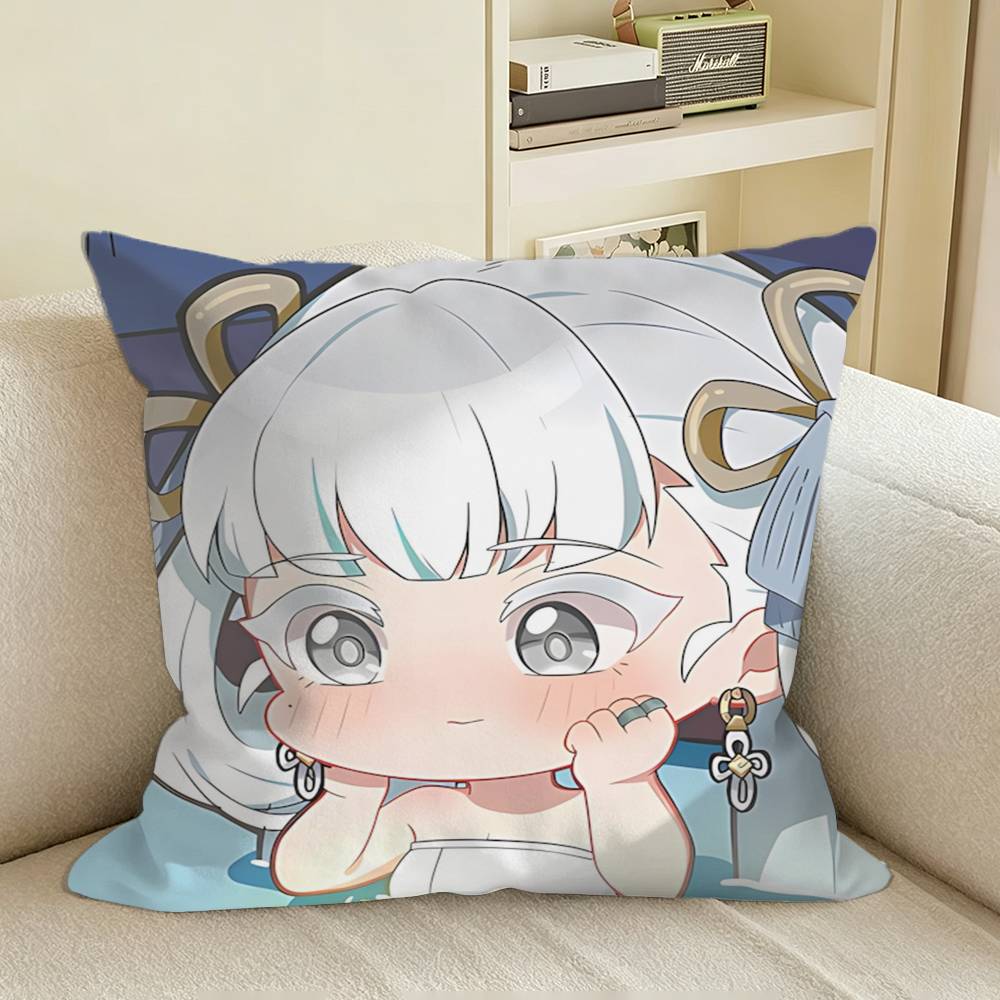 Jinzhou’s Light Jinhsi Game WuWa  Square Sofa Pillow Cover Solid Color Living Room Home Decor Cushion Case