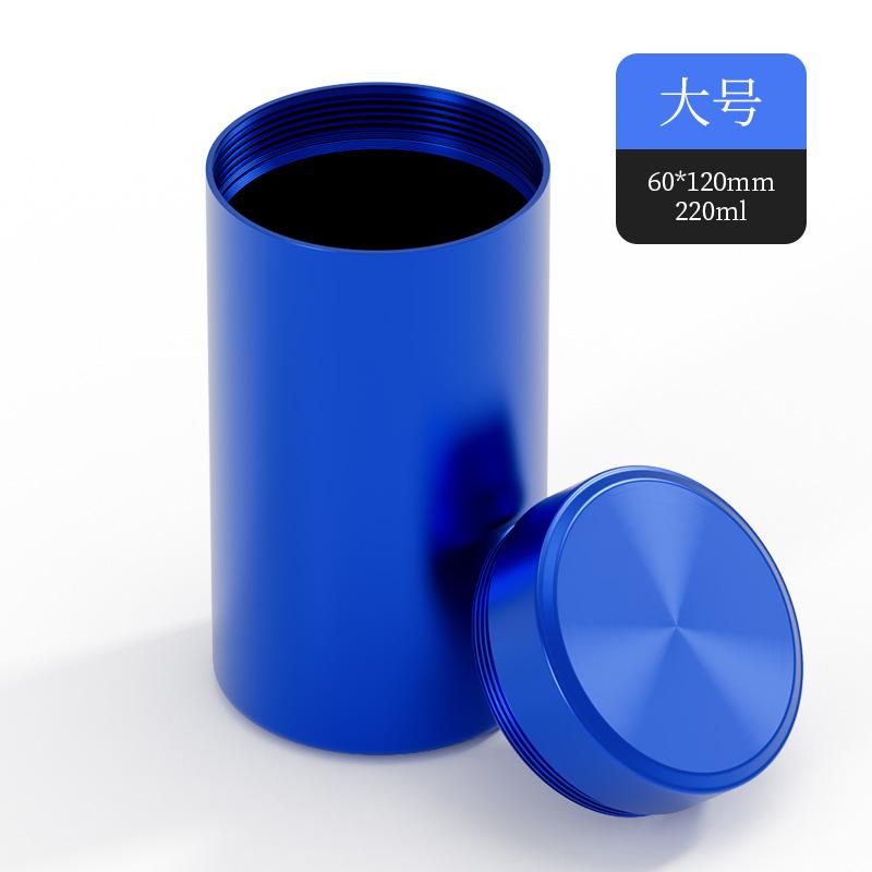Titanium Aluminum Alloy Storage Bottle Travel Portable Tea Metal Mini Storage Box Nuts Candy Food Metal Container Storage Tank