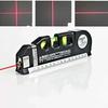 8 Feet Measure  Laser Level Line Tool Multipurpose Laser Level Kit Standard Cross Line Lase Tape Ruler with Metal Tripod Stand