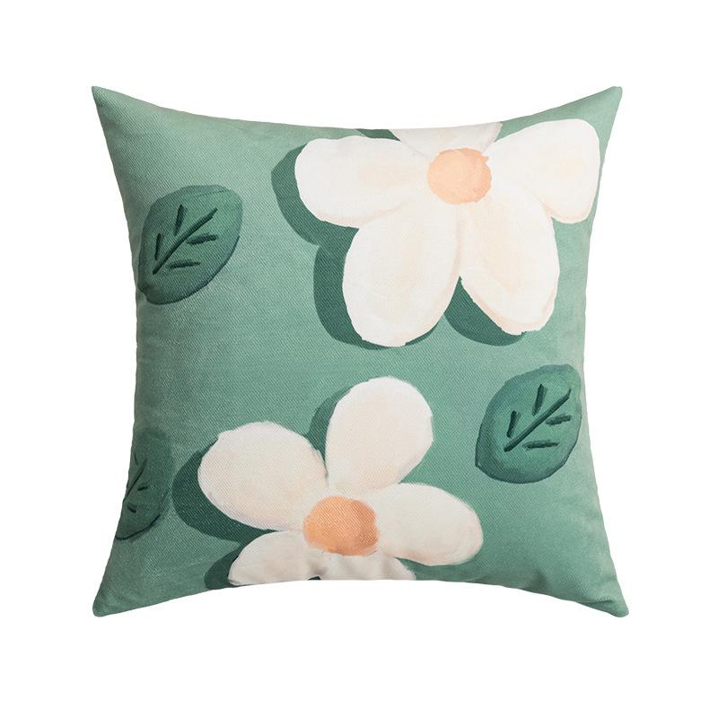 45X45Cmnew Modern Simple Green Cushion Digital Printing Throw Pillow Cover Home Sofa Pillow Cover Without Pillow Core