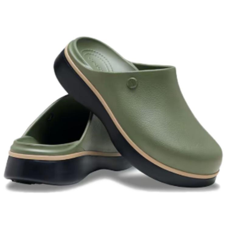 Crocs Sport Outdoor Casual EVA Closed-Toe Slippers Women slippers Cargo-Green 214273-3DE