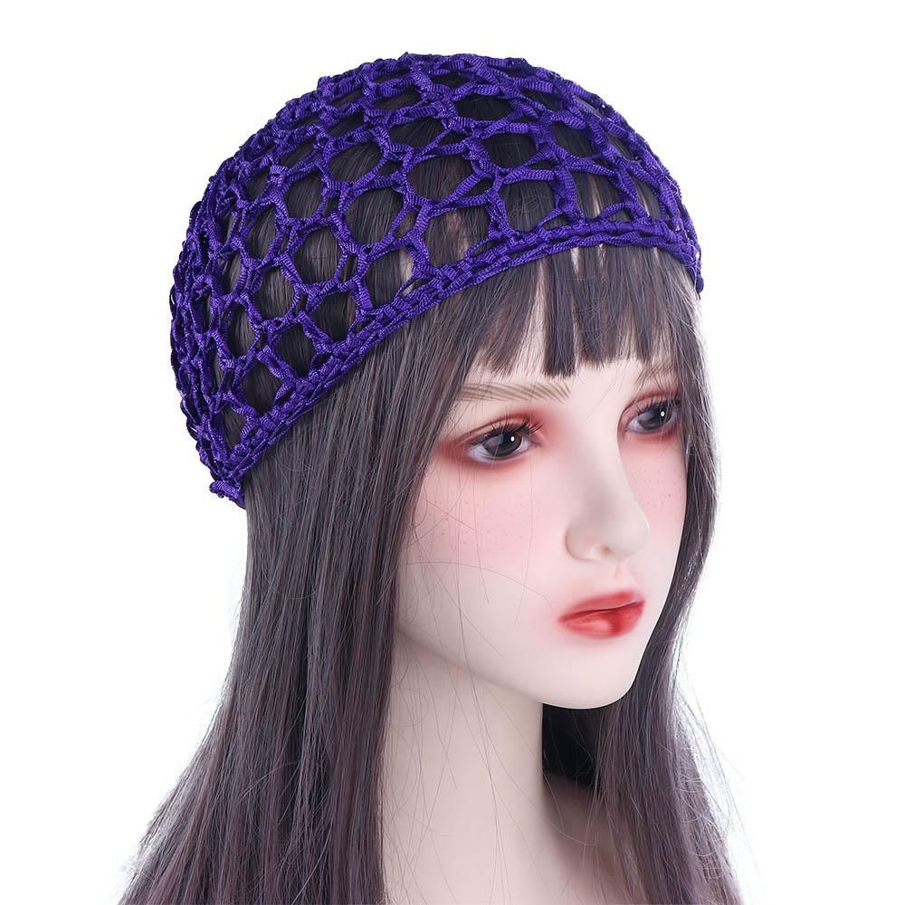 Fashion Turbans Handmade Crochet Cover Sleeping Mesh Cap Hair Net Net Hat Snood
