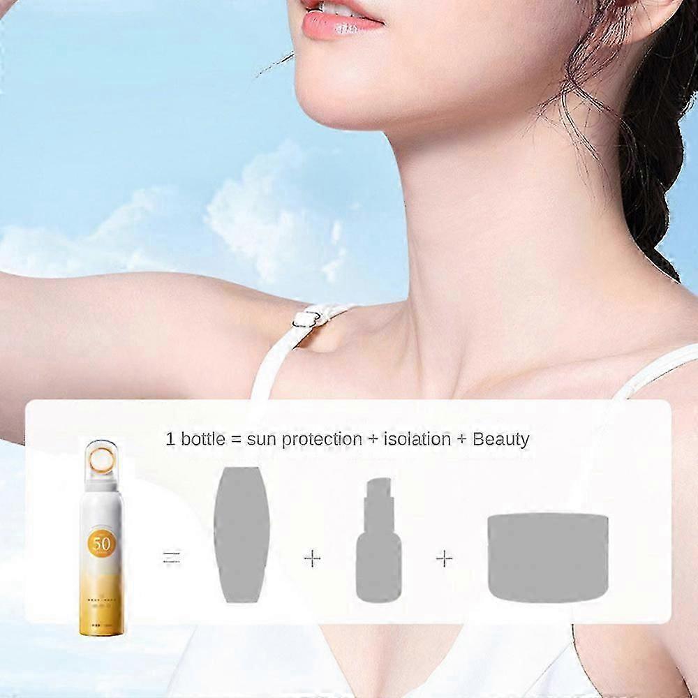 Spray Solare Idratante 150g Setoso Idratante Leggero SPF50 Spray Solare Non Grasso Senza Olio Nebbia Solare Nebbia Viso
