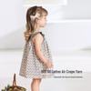 Babylove Girls' French Floral Pure Cotton Sling Dress