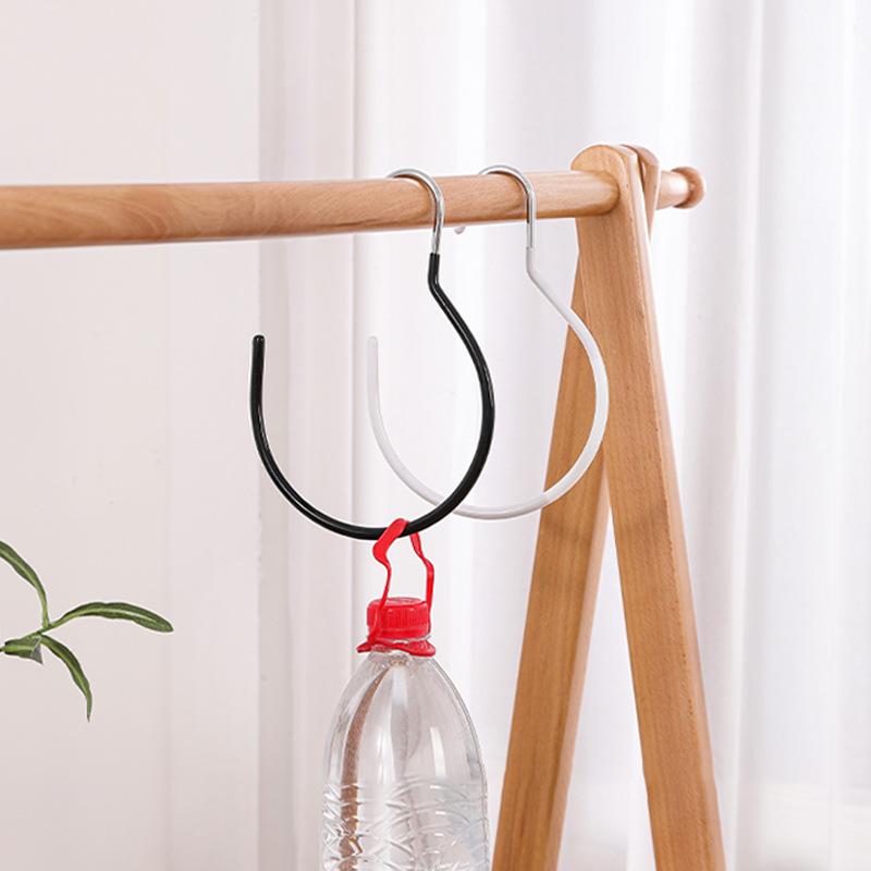 2pcs Versatile Round Hook Perfect for Hats Ties Scarves Bags Strong Load-Bearing Non-Deformable Ideal for Storage Accessories