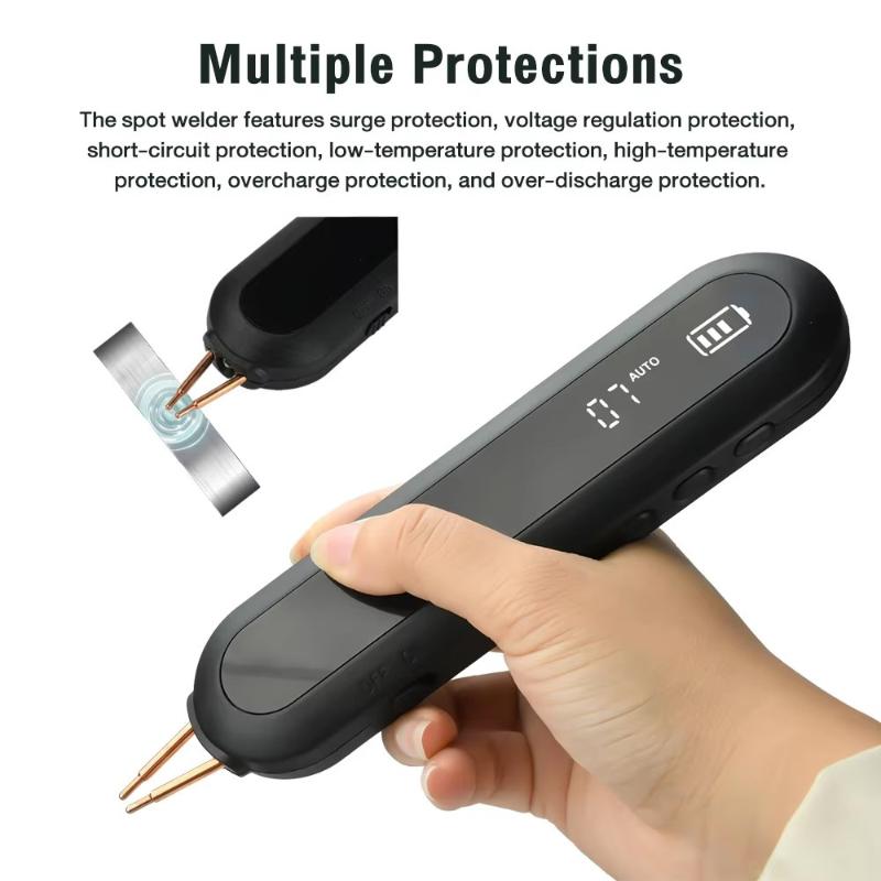 12 Gears Spot Welder Adjustable Portable Handheld Digital Display Mini Spot Welding Machine Automatic Trigger For 18650 Battery