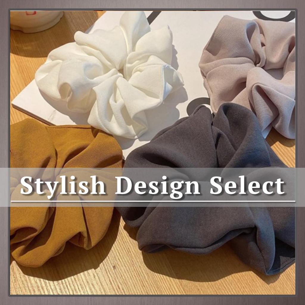 One Limitation Hair Tie Solid Cute Hair Accessory for SA002 Scrunchie, Color, Colorful, Stylish, Women, (White)