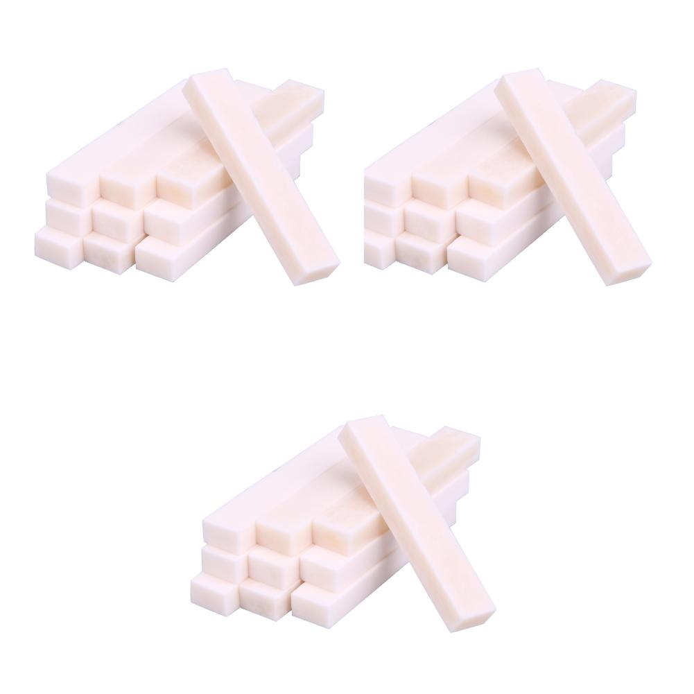 Acoustic Guitar Blank Bone Nut Saddles Unslotted Buffalo Bone Bridge Nuts for Guitar Banjo Ukulele Instrument Parts Replacement