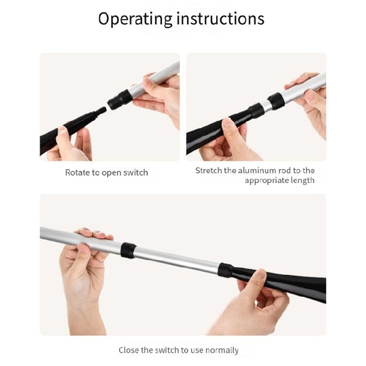 Home Entryway Telescopic Shoe Horn Long Handle Shoe Aid with Soft Grip, Heel-Guide Spoon for Daily Wear and Changes