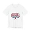 Baseball Mama Polka Dot Varsity Tee | Retro Preppy Sports Mom