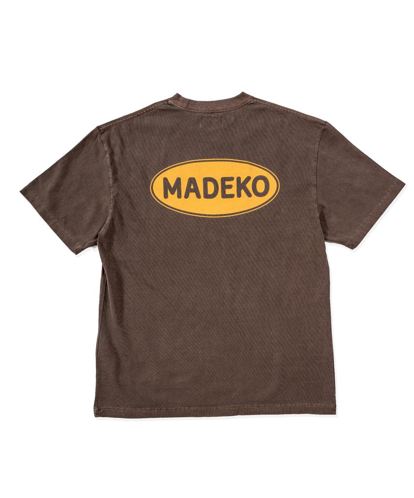 Madeko Signature Logo Tee_Washing Brown