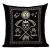 Dark Tarot, Gothic Style Double-Sided Printed Pillow Cover Short Plush Suitable Living Rooms Bedrooms Sofas Throw Cushion Cover