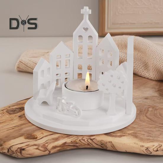 Formă de Silicon Casă Suport Lumânare Rășină Cristal Formă DIY Decor Acasă Gips Ciment Formă Suport Lumânare Formă de Silicon pentru Meșteșuguri din Rășină Ornamente Cadou