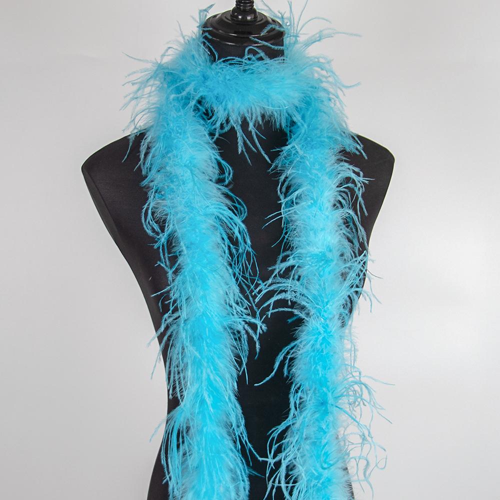 1Ply Ostrich Feather Boa 13-15CM Long Feathers Trims for Crafts Party Dress Sewing Decoration Plumas Ribbon 2 Meters Multicolor