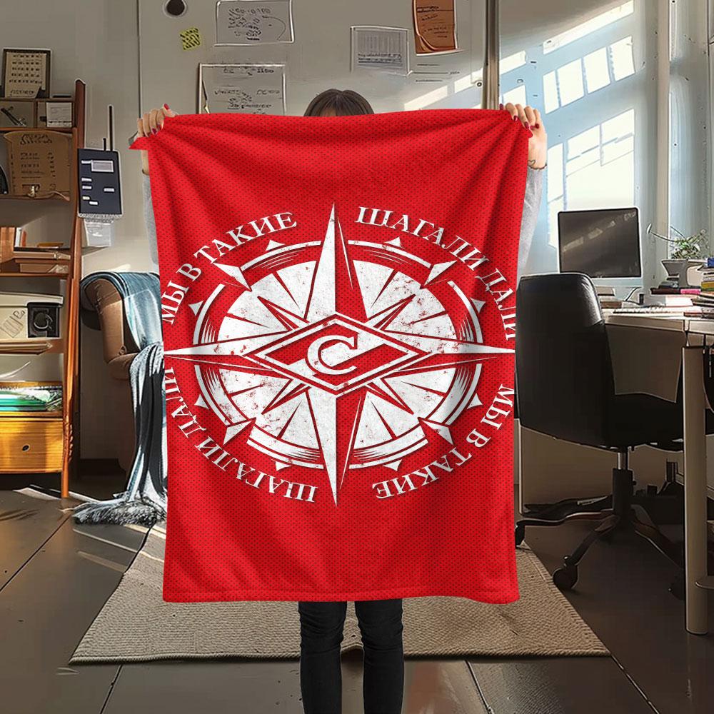 1PC Spartak Moscow Legend Blanket, High quality Comfortable for All Seasons, Home Decor, Warmth and Comfort