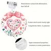 1 Valentine'S Day Shower Curtain - Polyester Bathroom Decor With Floral Heart And Butterfly Pattern, Perfect For All Seasons