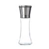Portable Stainless Steel Glass Pepper Grinder Set - 2-Pack