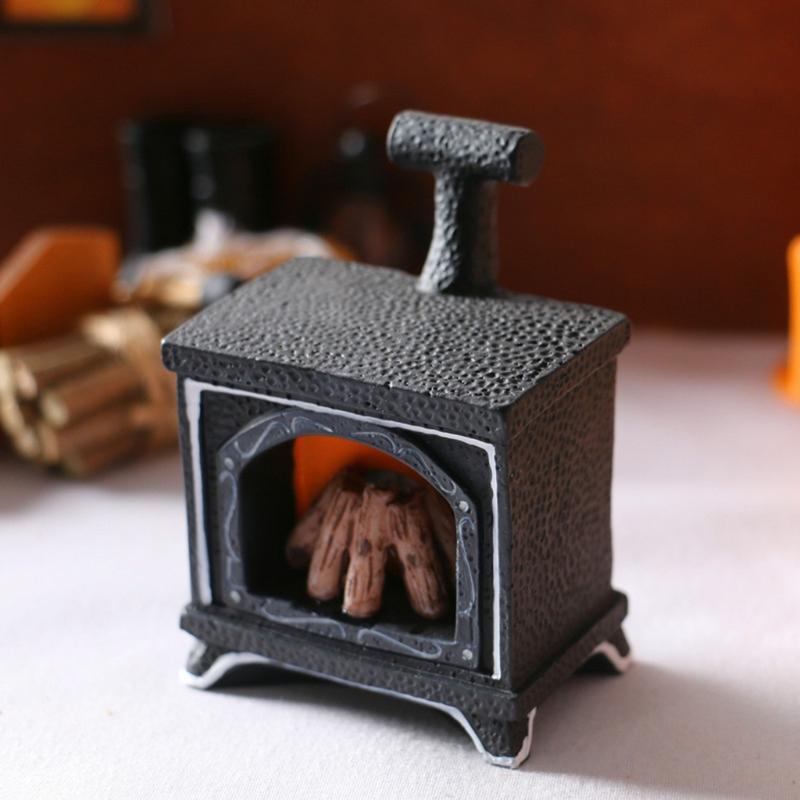 Exquisite Mini Hoe/Straw Bales/Firewood/Rubber Shoes/Carts/Fireplace Model 1:12 Scale Dollhouse Miniature Furniture Toys