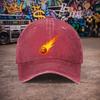 pc pcs Unisex Flame Baseball Cap Suitable for Unisex  Women Retro Duckbill Hat with Hook  Loop Closure Lightweight Washed Cap