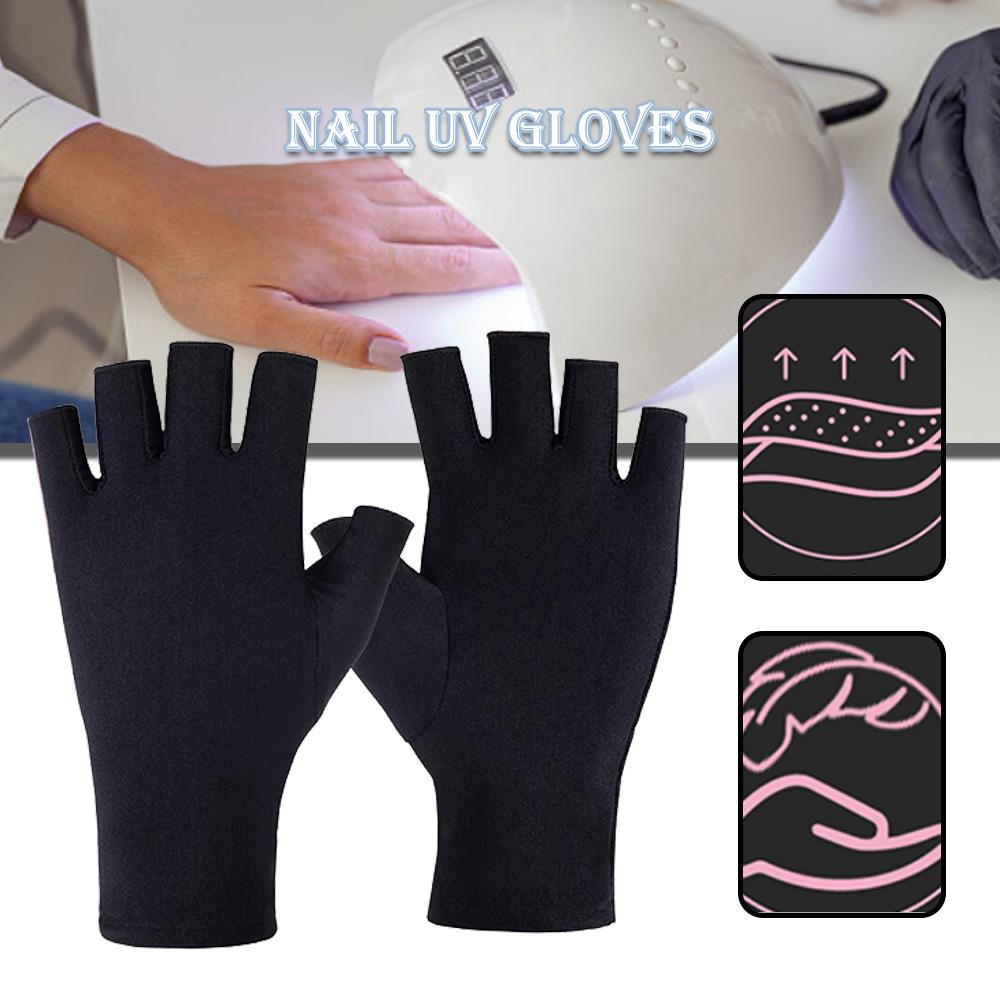 

Перчатки Tingml с защитой от ультрафиолета для гелевой лампы для ногтей UPF99 + Перчатки с защитой от ультрафиолета без пальцев