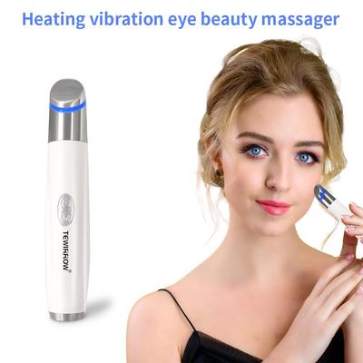 Eye Massager Wand with Heat & Vibration Chargeable Facial Massager Eye Massager for Dark Circles/Eye Bags Promote Essence Absorption