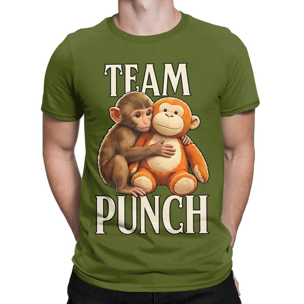 Baby Monkey Punch Funny Graphic 100 Cotton TShirt Bib Punch The Monkey Tops Tees For Unisex