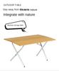 Bamboo Outdoor Camping Table Solid Wood Table Portable Folding Storage Campsite Folding Picnic Luxury