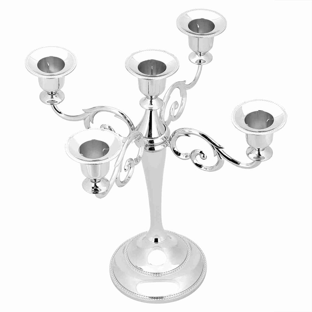 Vintage Candle Holder Vintage Candle Stand 5 Arms Vintage Candlestick Metal Crafts Candle Holder Stand Wedding Party Home Decor
