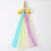 Children's Unicorn Mesh Headband Kids Accessory Hair Wear Hoop Colorful Lovely Headdress Fashion Party Hairwear