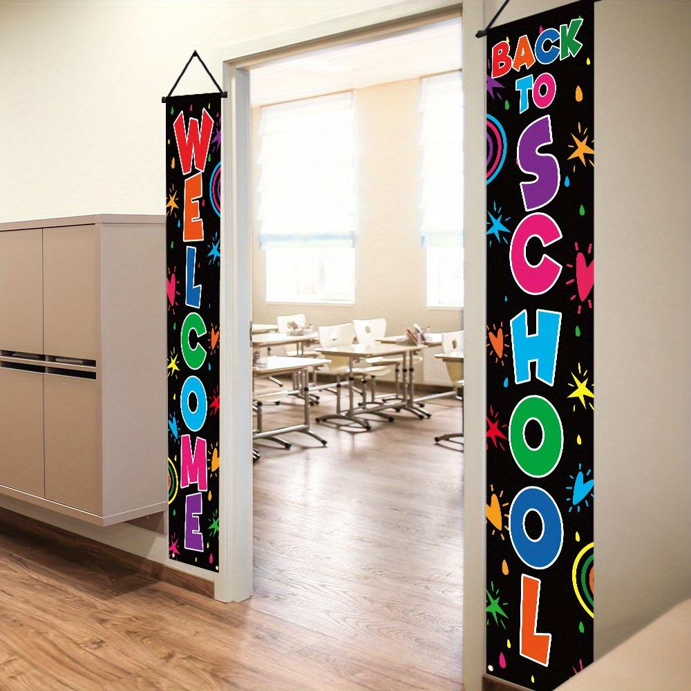 2pcs Back To School Ribbon Indoor/Outdoor Door Couplet