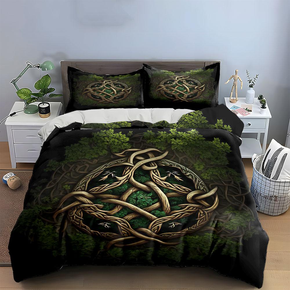 Nature-Inspired Artwork Decorative Set Soft Comfortable Duvet Cover Bedding Set Included 1*Duvet Cover & 2*Pillowcases, Gift