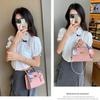 New Handbag Women's Bag Mobile Phone Bag Plaid Silk Scarf Bag Shoulder Bag Girls Messenger Bag