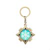New Teyvat Vision Fontaine Water God Focalors Lyney and Lynette Keychain Luminous 7 Element Eye Of God Toy KeyRing
