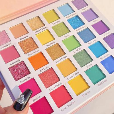 Useful Eyeshadow Palette Safe Highly Pigmented Eye Makeup 30-color Sparkling Matte Dream Rainbow Palette Eyeshadow Cosmetics Tools