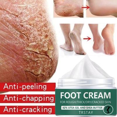 Creme para os pés, rachaduras no calcanhar para remover pele morta, máscara esfoliante seca para cuidados com a pele, pele suave e não irritante