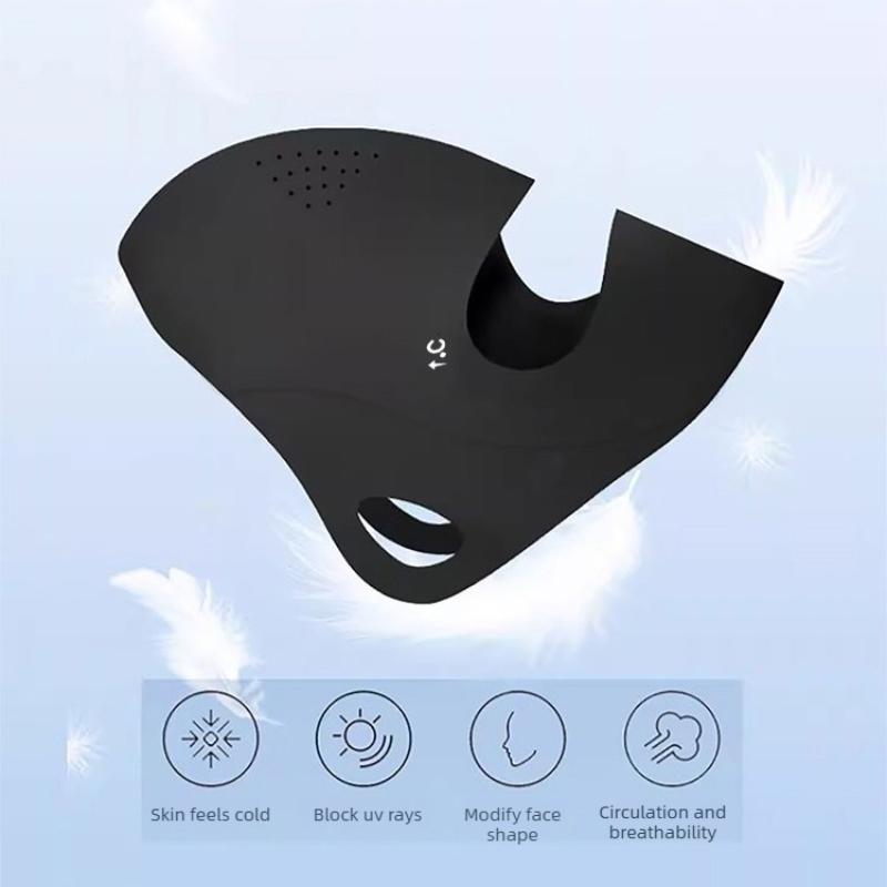 Full-Face UV Face Mask Reusable UPF 50+ Protection Sunscreen Veil Washable Breathable Ice Silk Sunscreen Mask for Cycling