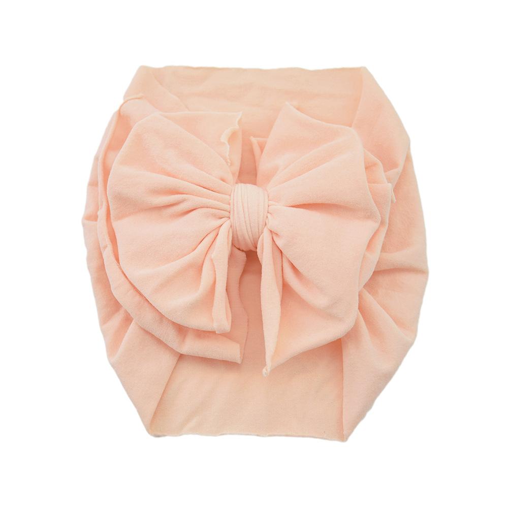 Baby Hair Accessories Nylon Big Bow Children'S Headband Super Soft Wide Headband Baby Stockings Headband