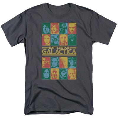 Battlestar Galactica 35th Anniversary Cast Sci Fi TV Charcoal Unisex T-shirt