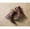 Stivali Martin da Donna Taglia 42 Autunno/Inverno 2018, Stile Europeo/Americano, Suola Bassa, Foderati in Velluto, Gambale Medio