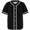 Schwarz Weiß Baseballtrikot Klassisch Herren Kurzarm Modekleidung Streetwear Unisex Sommer Knopfleiste Locker Lässiges Hemd