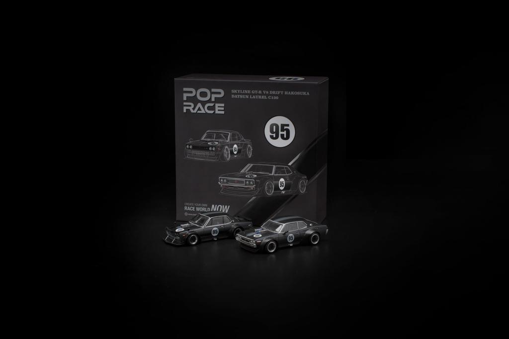 Genesis Company POP RACE LAUREL C130 TCS2025 SKYLINE V8 DRIFT TCS2025 Finished Models PR640351 PR640352 1/64 1/64 GT-R (HAKOSUKA)