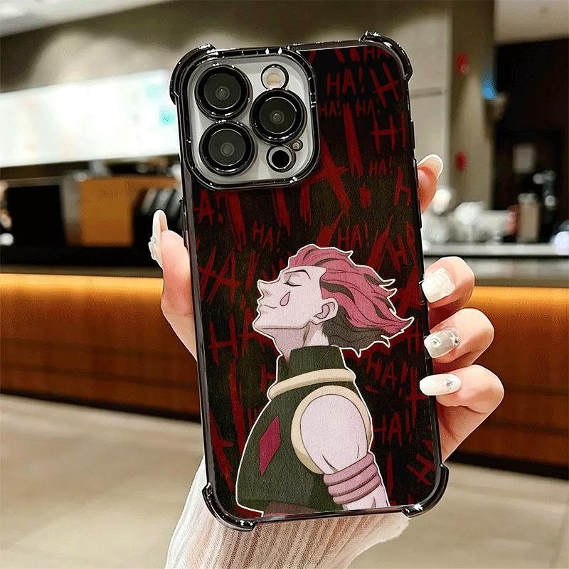 Hunter X-Hunters Hisoka Soft Phone Case For iPhone 15 16 17 Air 14 Pro Max 16E Plus 13 12 Mini Plating Anti-Fall Fundas