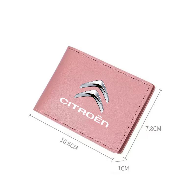Portefeuille Portefeuille Ultra Fin pour Permis de Conduire Auto Étui Porte-Cartes Pour Citroen C3 C4 X7 Xsara Picasso Crosser C-ELYSEE JUMPY NEMO