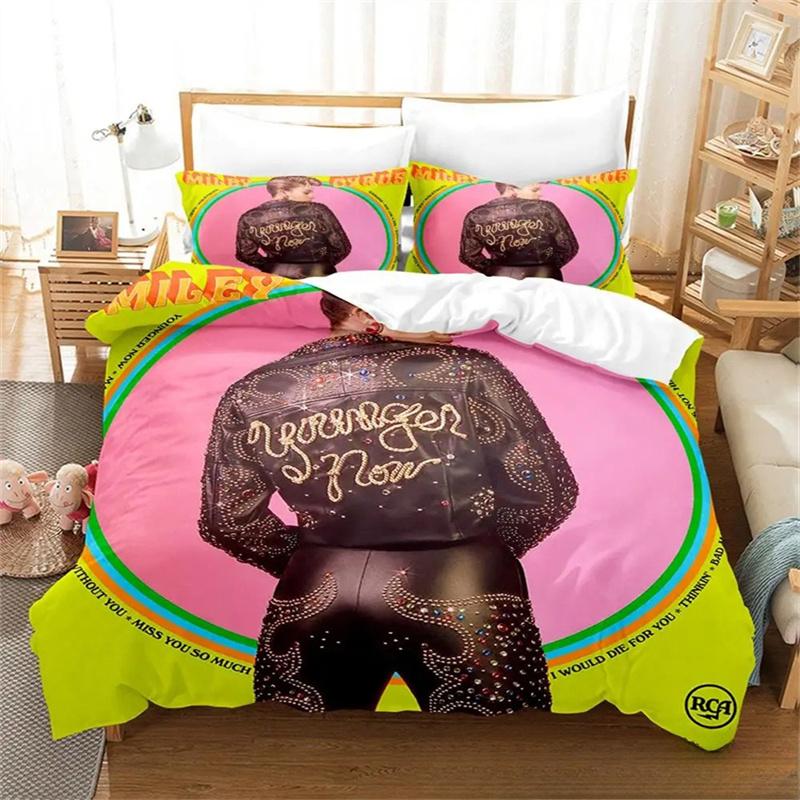 Fashion 3D Print Singer M-Miley Cyrus Bedding Set Boys Girls Twin Queen Size Duvet Cover Pillowcase Bed Kids Adult Duvet Cover