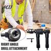 Right Angle Drill Attachment 90 Degree Attachment, Corner Adapter with 0.8-10mm 3-Jaw Chuck, Compatible Most Bits Narrow Space Drilling