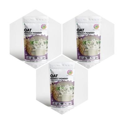 Saipro's EATERY HARVEST Oat Milk Powder 600 G (200 G*3packs) Makes ~ 7.5 Litre Oat Milk Oat Extract Powder|100% Plant Based Oat Extract Powder