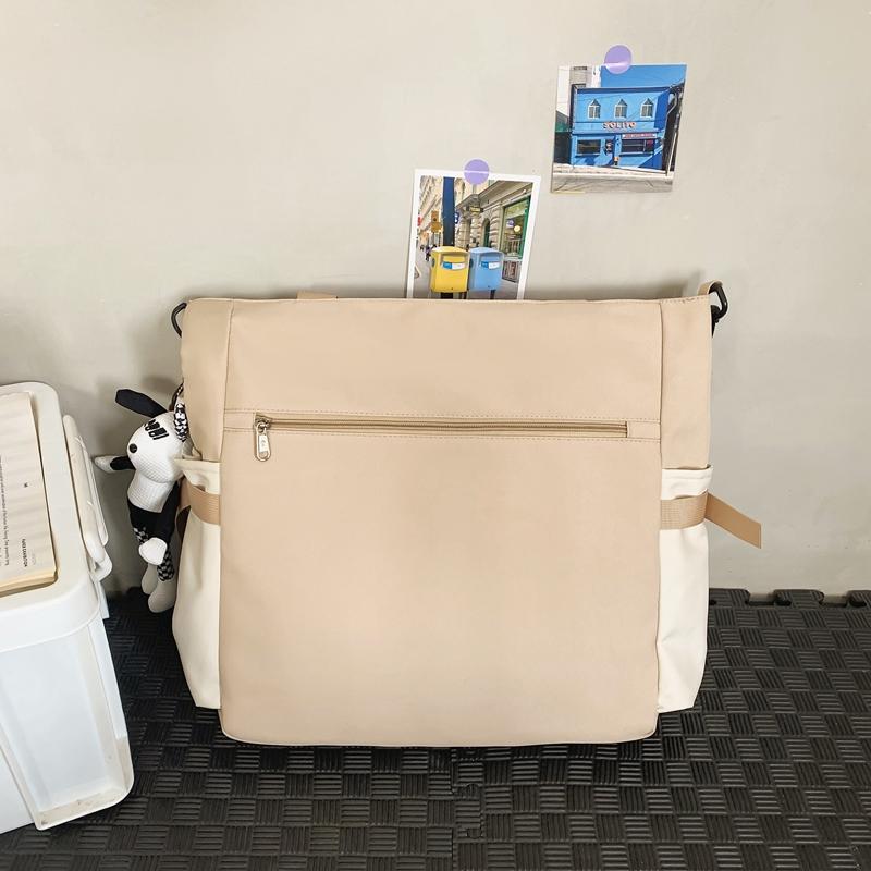 Men's Messenger Bag Large Capacity Student Crossbody Bag Women's Portable Commuter Shoulder Bag